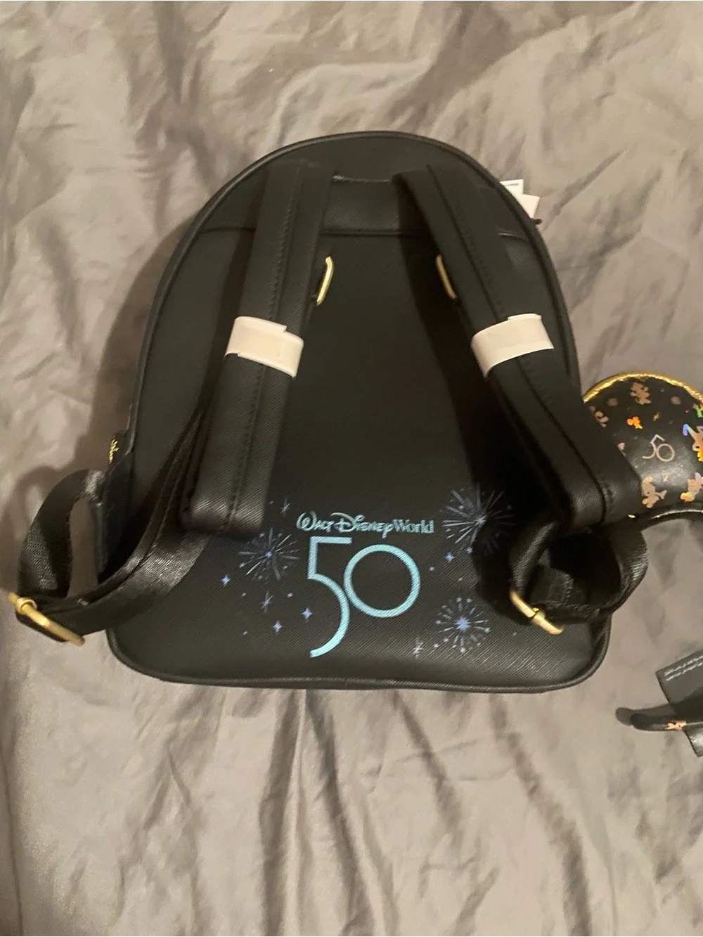 Black 50th Anniversary Kids Backpack and Ears Set